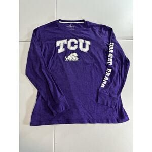 TCU Long Sleeve T Shirt Colosseum Size Large Horned Frogs